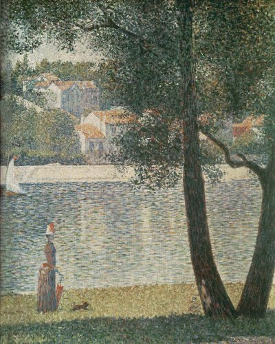 De Seine bij Courbevoie, 1885 door Georges Seurat